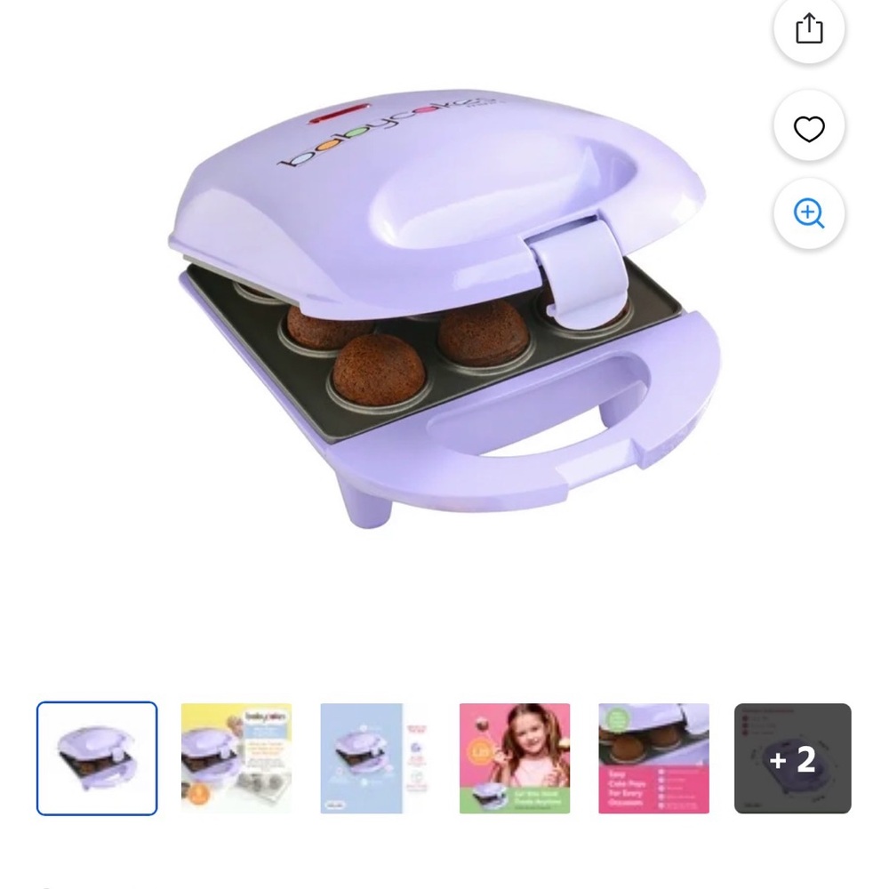 Babycakes Purple Cake Pop Maker- NEW!